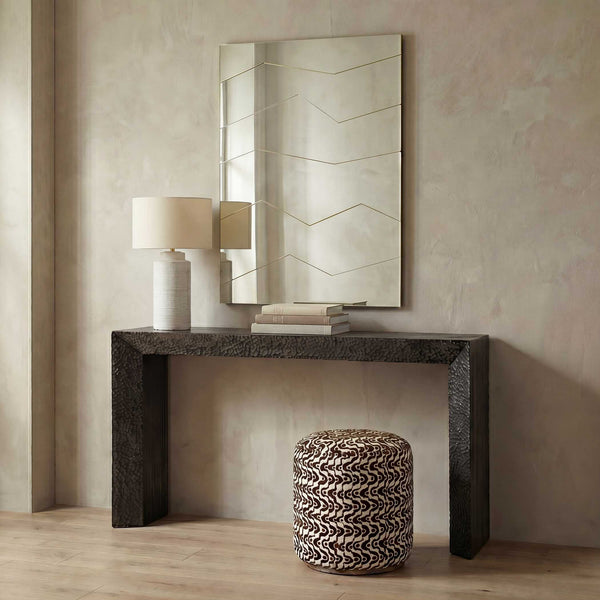 Uttermost Fracture Gold Segmented Wall Mirror with Sculptural Angled Panels