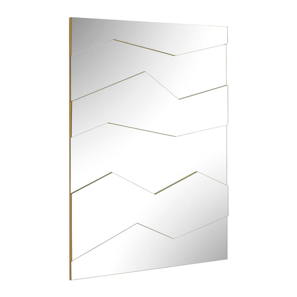Uttermost Fracture Gold Segmented Wall Mirror with Sculptural Angled Panels