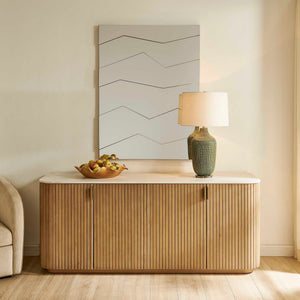 Uttermost Fracture Gold Segmented Wall Mirror with Sculptural Angled Panels