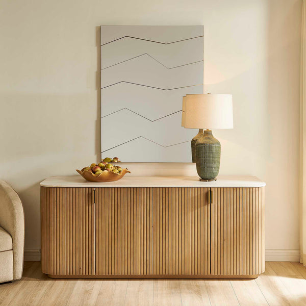 Uttermost Fracture Gold Segmented Wall Mirror with Sculptural Angled Panels