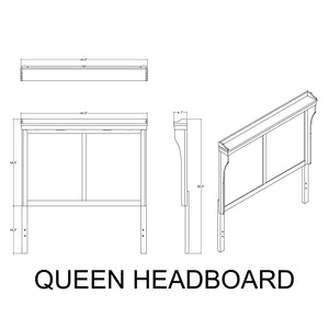 English Elm Augusta Solid Wood Full Bed with Lit Panel Headboard, Low Profile Sturdy Construction, Stylish Beige+Brown 84.84 L x 4.53 W x 8.66 H B201S00396