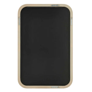 Uttermost Emari Reeded Solid Wood Wall Mirror with Warm Gray Antique Glaze Finish