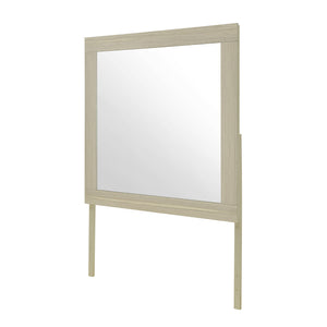 English Elm ELSA Natural Mirror with Solid Wood Frame and Large Scale Glass, Natural Finish, Dresser Mounting B201P347838