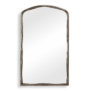 Uttermost Uttermost Arched Wall Mirror Hammered Nickel Cast Aluminum Frame Entryway Accent 08414