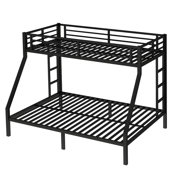English Elm Metal Twin Xl Over Queen Bunk Bed – Space-Saving Design, Strong Steel Frame, No Box Spring Needed! W1580P336606