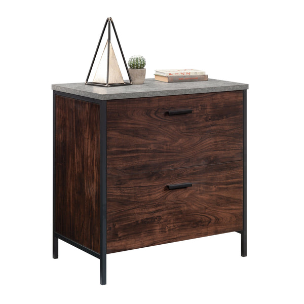 English Elm Lateral File - Dark Walnut Storage Solution With Modern Design For Home & Office Organization B356P354431
