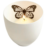 Med Petalouda Candleholder White 08498 Cyan Design