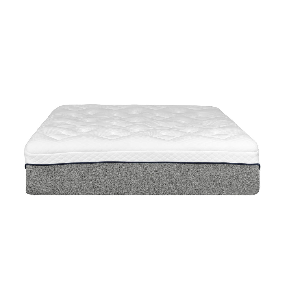 English Elm Ultra 13in Plush Gel Memory Foam Mattress Full Size - 3" Gel Layer, 13" Comfort, Motion Isolating Cover Grey+White 78 L x 17 W x 17 H B011P199719