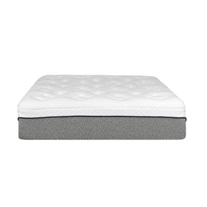 English Elm Ultra 13in Plush Gel Memory Foam Mattress Full Size - 3" Gel Layer, 13" Comfort, Motion Isolating Cover Grey+White 78 L x 17 W x 17 H B011P199719