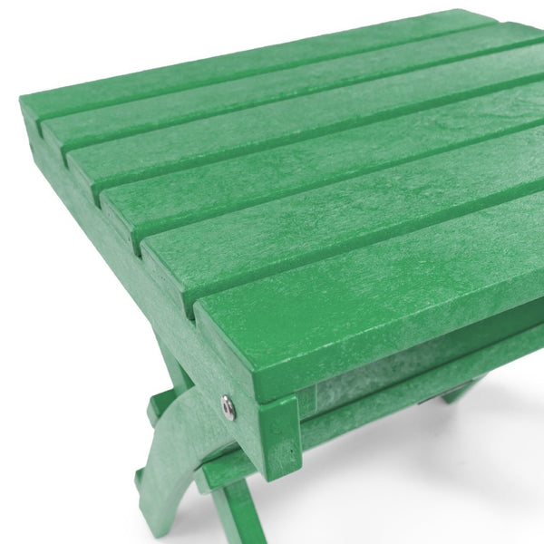English Elm Seaview Recycled Hdpe Outdoor Folding Side Table Uv Resistant Patio Deck Use Green B2745P409726