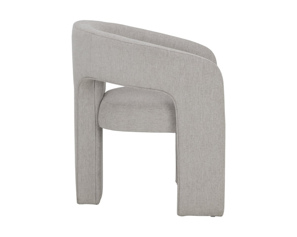 Sunpan Isidore Dining Chair - Contemporary Elegance with Curved Backrest and Clean Lines for Stylish Comfort Ernst Sandstone
