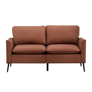English Elm Ts Cat Paw Faux Leather Accent Chair Nordic Retro Single Seat for Bedroom Lounge Brown W2311P457724