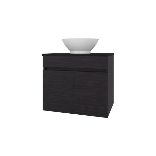 English Elm Sheridan Wenge Bathroom Vanity Cabinet with 2 Doors — Space-Saving, Scratch-Resistant Melamine Finish, 20.4"H x 23.4"W B128P314800