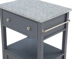 OSP Home Furnishings Fairfax Kitchen Cart Grey Grey