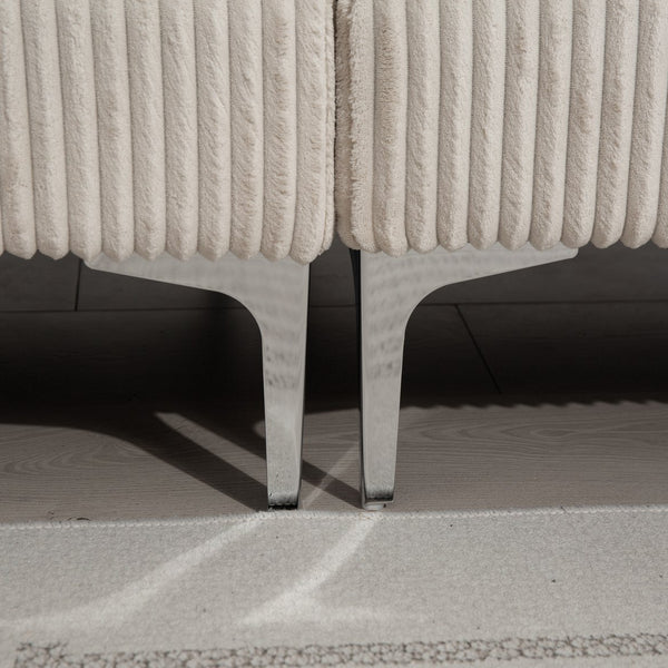 English Elm Convertible Sectional Sofa With Storage Ottoman, Cupholders & Usb Ports - Modern Comfort For Living Spaces W3098S00034