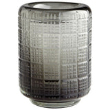 Off The Grid Vase SMOKE 08622 Cyan Design