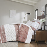 INK+IVY Mila Global Inspired 3 Piece Cotton Comforter Set with Chenille Tufting II10-1316 Auburn