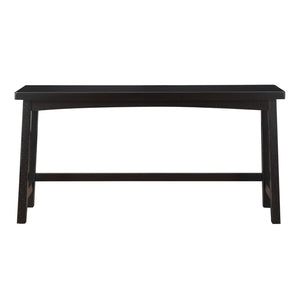 English Elm Transitional 4-Piece Counter Height Set - Elegant Black Rubberwood Table & Stools For Any Space B011P284442-GIGA