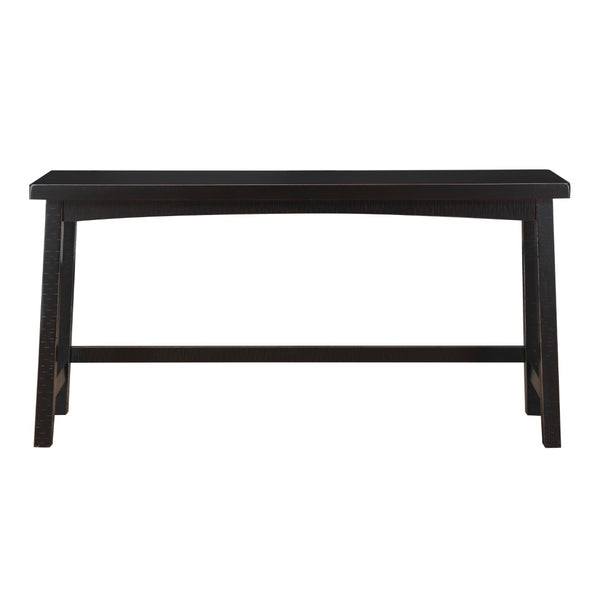 English Elm Transitional 4-Piece Counter Height Set - Elegant Black Rubberwood Table & Stools For Any Space B011P284442-GIGA