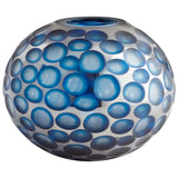 Round Toreen Vase Blue 08652 Cyan Design