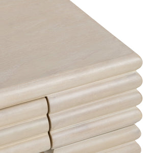 Crestview Collection Coastal Accent Tables - Bayur Wood Console With Drawers, Minimalist Design For Modern Living Rooms Cream Solid Wood Cvfdr1226