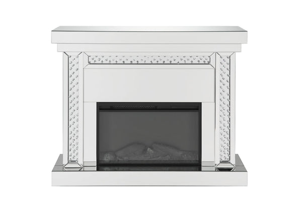 English Elm Nysa Glam Electric Fireplace with Mirrored Surround and Faux Crystal Led Accent B2726P446685