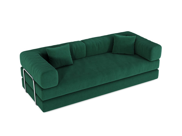 English Elm 78.8Inch Modular Sectional Sofa Bed - Versatile Green Corduroy Furniture For Living Room & Bedroom W3147P278115