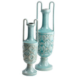 August Sky Vase Teal 08698 Cyan Design