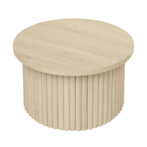 English Elm Coffee Table Set Of 2 - Modern Round Accent Tables For Stylish Living Room & Small Apartments W688P248113