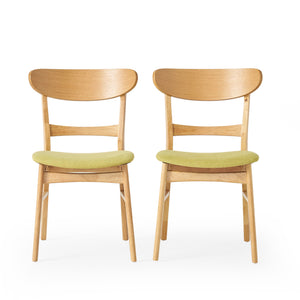 English Elm Christopher Knight Home® - Dining Chairs Set Of 2 – Mid-Century Modern Green Upholstered Design For Stylish Comfort & Durability N771P256094L