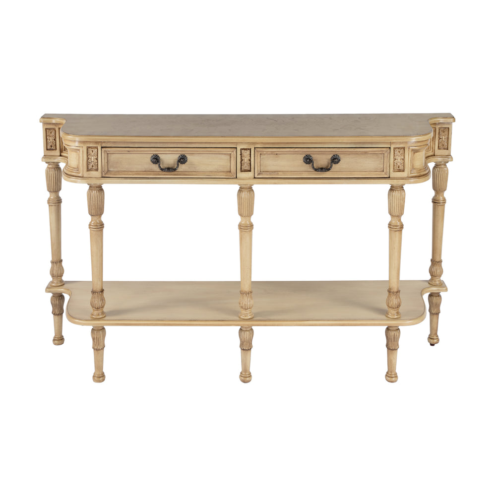 Merrion Rectangular Wood 2 Drawer Console Table 872424 Gray Butler Specialty