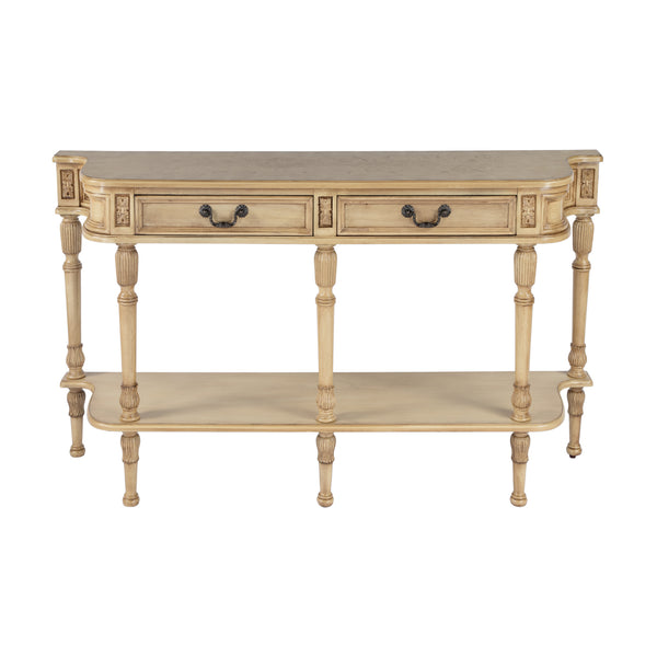 Merrion Rectangular Wood 2 Drawer Console Table 872424 Gray Butler Specialty