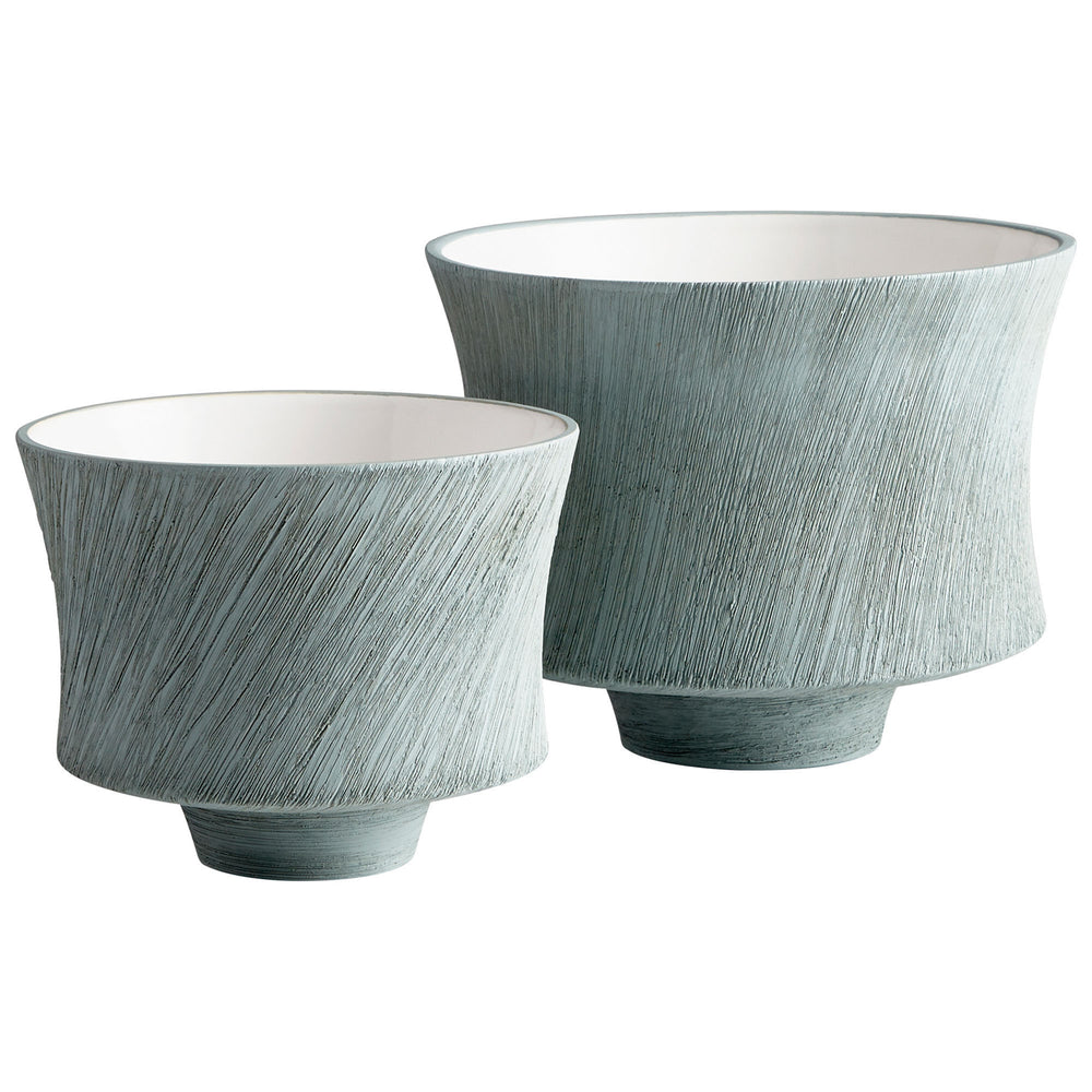 Selena Slab Planter Oyster Blue 08736 Cyan Design
