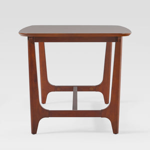 60" Mid-Century Dining Table w/ Trestle Base Walnut SAMD2DWTVS Walker Edison