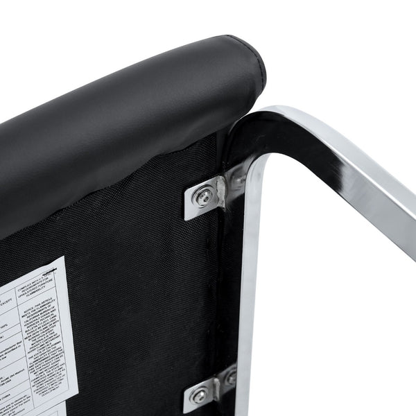 English Elm Set Of 4 Bow-Shaped Black Pu Chairs - Modern Elegance For Dining, Office, And Lounge Spaces W3226P279082-GIGA