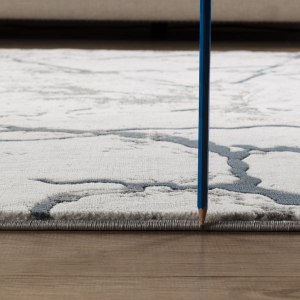 English Elm Geometrix Gray Area Rug 7'10" X 10'6" - Modern Geometric Design, Soft & Durable For High Traffic Areas B186P316825