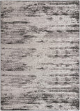 Unique Loom Outdoor Modern Cartago Machine Made Abstract Rug Charcoal, Ivory 10' 0" x 14' 1"