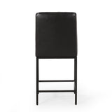 Christopher Knight Home® - Noble House - Osgood Contemporary Diamond Stitch Counter Stools, Midnight Black and Black - Set of 2