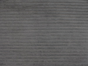 English Elm L Shape Sofa Couch - Modern 2-Seater With Usb, Cup Holder & Footstool In Soft Corduroy Gray Fabric W2100S00138