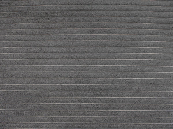 English Elm L Shape Sofa Couch - Modern 2-Seater With Usb, Cup Holder & Footstool In Soft Corduroy Gray Fabric W2100S00138