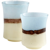 Carmel By The Sea Vase Brown and Ivory 08811 Cyan Design