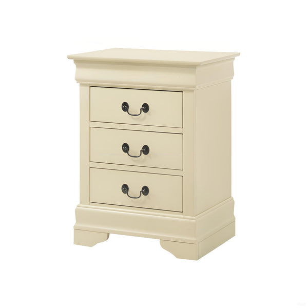 English Elm Traditional Classic Nightstand with Three Drawers, Fully Assembled 29"H x 21"W x 16"D for Easy Storage Beige 33 L x 24 W x 19 H B078108222