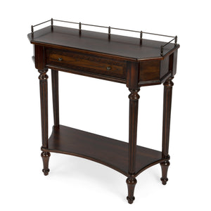 Butler Specialty Charleston Vintage Console Table With 1 Drawer And Open Shelf - Perfect For Entryways And Living Rooms Dark Brown Poplar Hardwood Solids,Ash Veneer,Mahogany Veneer,Resin,Fiberboard,Zinc 883024-butler
