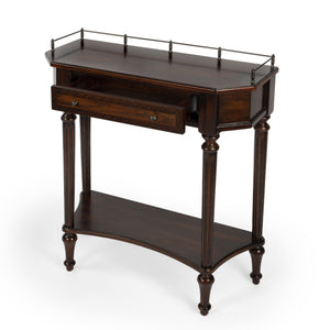 Butler Specialty Charleston Vintage Console Table With 1 Drawer And Open Shelf - Perfect For Entryways And Living Rooms Dark Brown Poplar Hardwood Solids,Ash Veneer,Mahogany Veneer,Resin,Fiberboard,Zinc 883024-butler