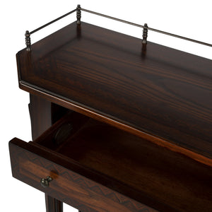 Butler Specialty Charleston Vintage Console Table With 1 Drawer And Open Shelf - Perfect For Entryways And Living Rooms Dark Brown Poplar Hardwood Solids,Ash Veneer,Mahogany Veneer,Resin,Fiberboard,Zinc 883024-butler