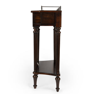 Butler Specialty Charleston Vintage Console Table With 1 Drawer And Open Shelf - Perfect For Entryways And Living Rooms Dark Brown Poplar Hardwood Solids,Ash Veneer,Mahogany Veneer,Resin,Fiberboard,Zinc 883024-butler