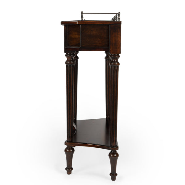 Butler Specialty Charleston Vintage Console Table With 1 Drawer And Open Shelf - Perfect For Entryways And Living Rooms Dark Brown Poplar Hardwood Solids,Ash Veneer,Mahogany Veneer,Resin,Fiberboard,Zinc 883024-butler