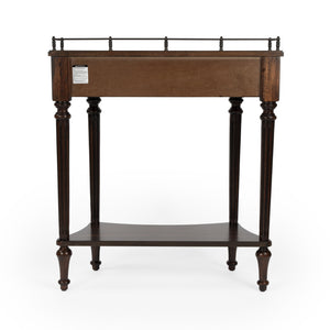 Butler Specialty Charleston Vintage Console Table With 1 Drawer And Open Shelf - Perfect For Entryways And Living Rooms Dark Brown Poplar Hardwood Solids,Ash Veneer,Mahogany Veneer,Resin,Fiberboard,Zinc 883024-butler