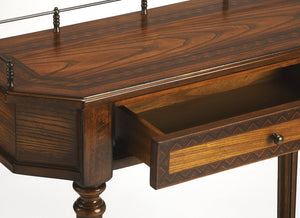 Butler Specialty Charleston Vintage Console Table With 1 Drawer And Open Shelf - Perfect For Entryways And Living Rooms Medium Brown Poplar Hardwood Solids,Ash Veneer,Mahogany Veneer,Resin,Fiberboard,Zinc 883040-butler