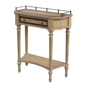 Butler Specialty Charleston Console Table – Vintage Wood With Drawer & Open Shelf, Perfect For Entryways & Living Rooms Beige Poplar Hardwood Solids,Oak Veneer,Resin,Fiberboard,Zinc 883424-butler